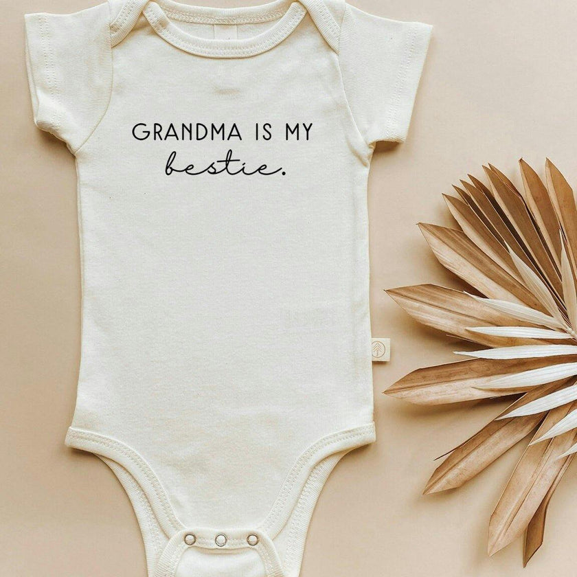Grandma is my Bestie Organic Baby Bodysuit