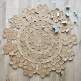 Moora Hand-Braided Jute Openwork Round Rug