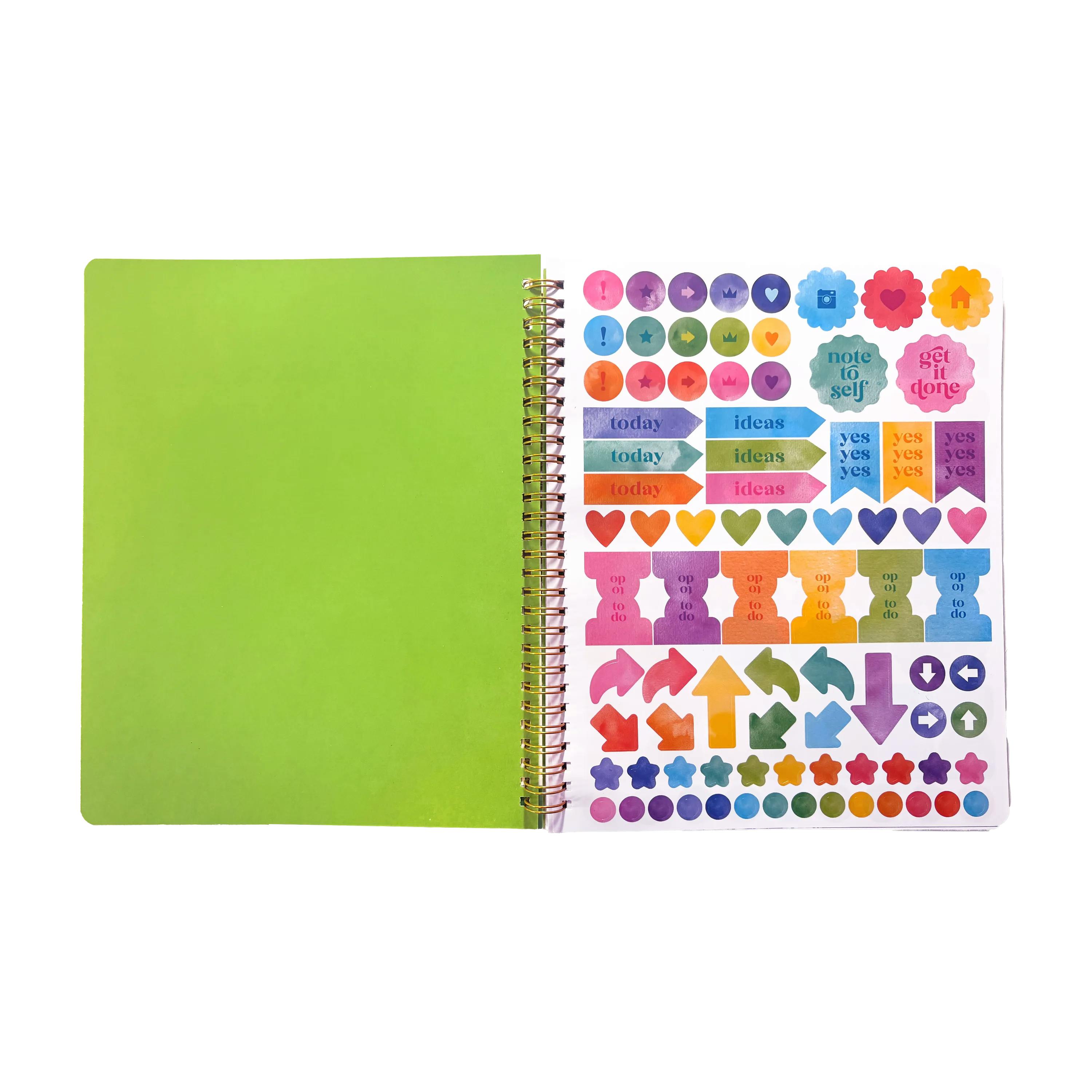 Artful Notes Reverse Coloring Notebook - Wildscape - 100 Pages 2 Sticker Sheets