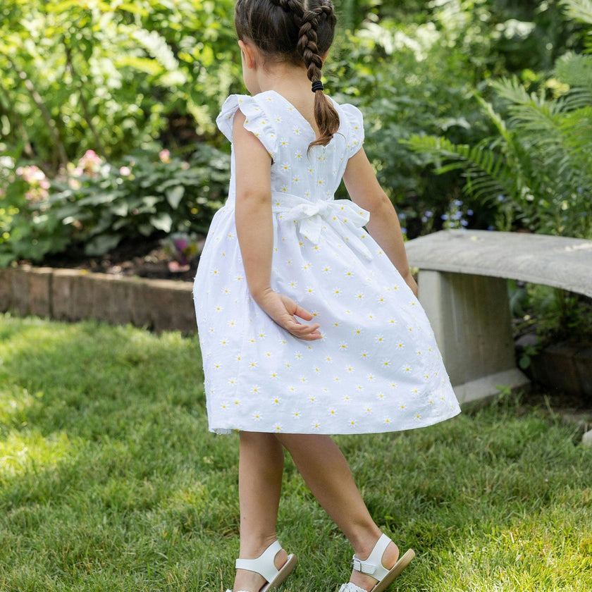 Embroidered Daisy Dress