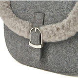 Shae Wool Crossbody Buckled Bag