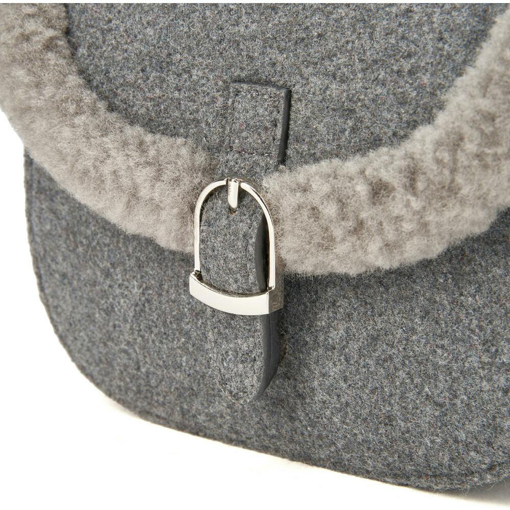 Shae Wool Crossbody Buckled Bag