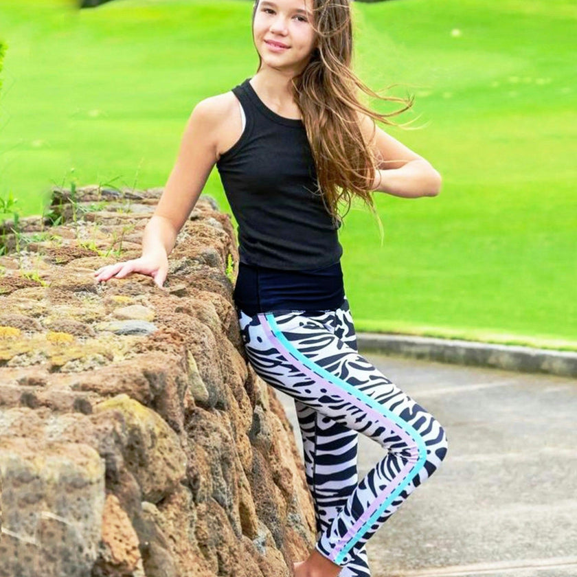 Mindy - Printed Zebra Activewear Leggings