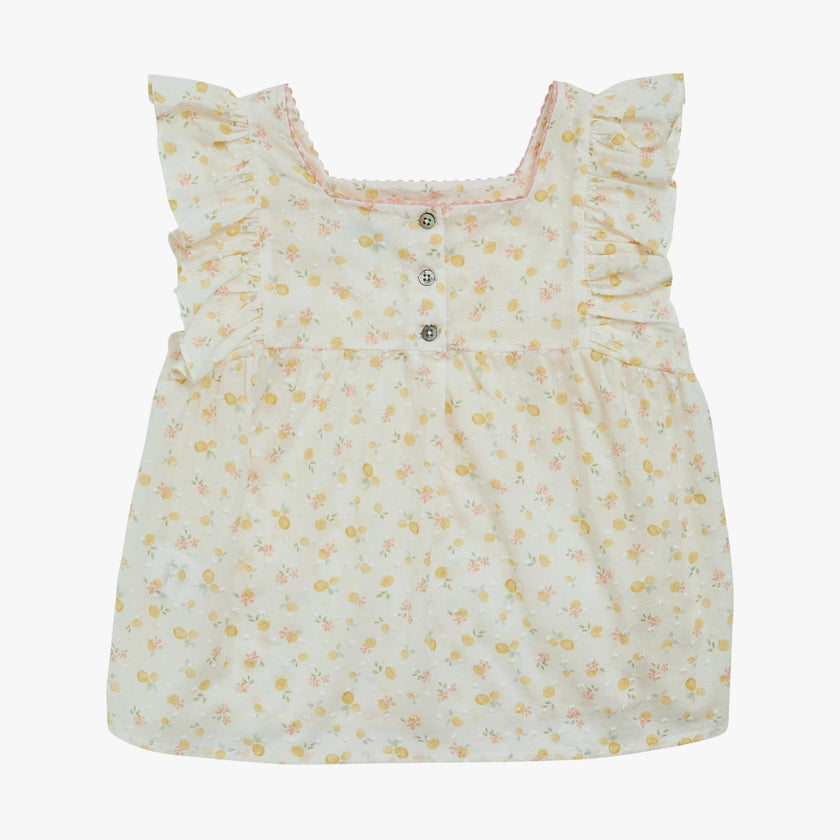 Clelia Top Printed Plumetis