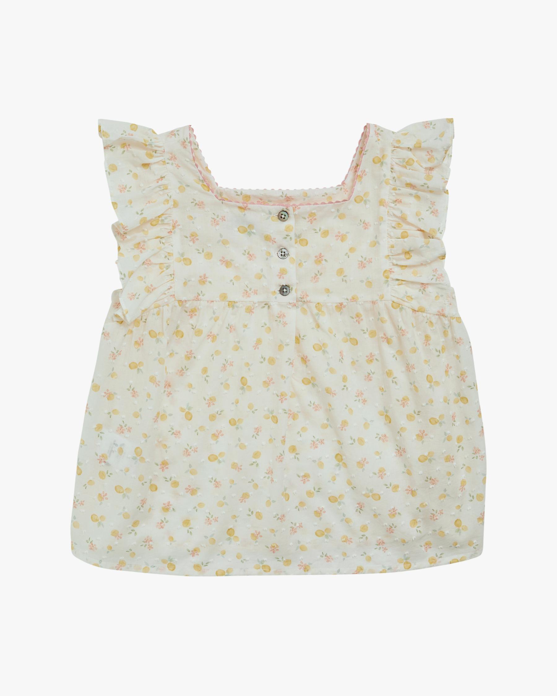 Clelia Top Printed Plumetis