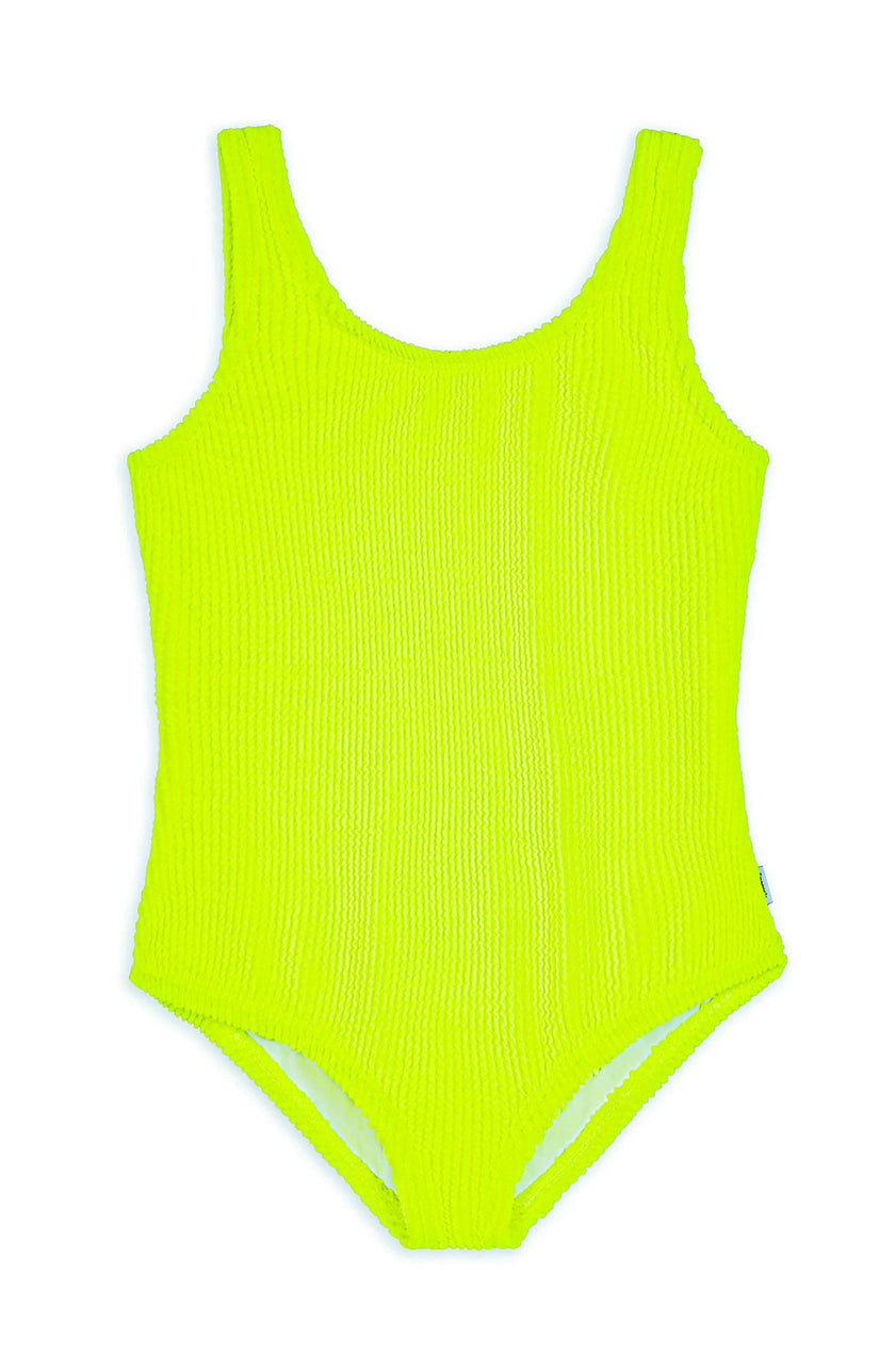 Ester Crinkle One Piece Swimsuit - Citrus Lime