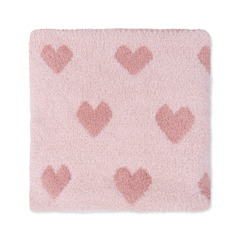 Blush and Rose Heart Blanket