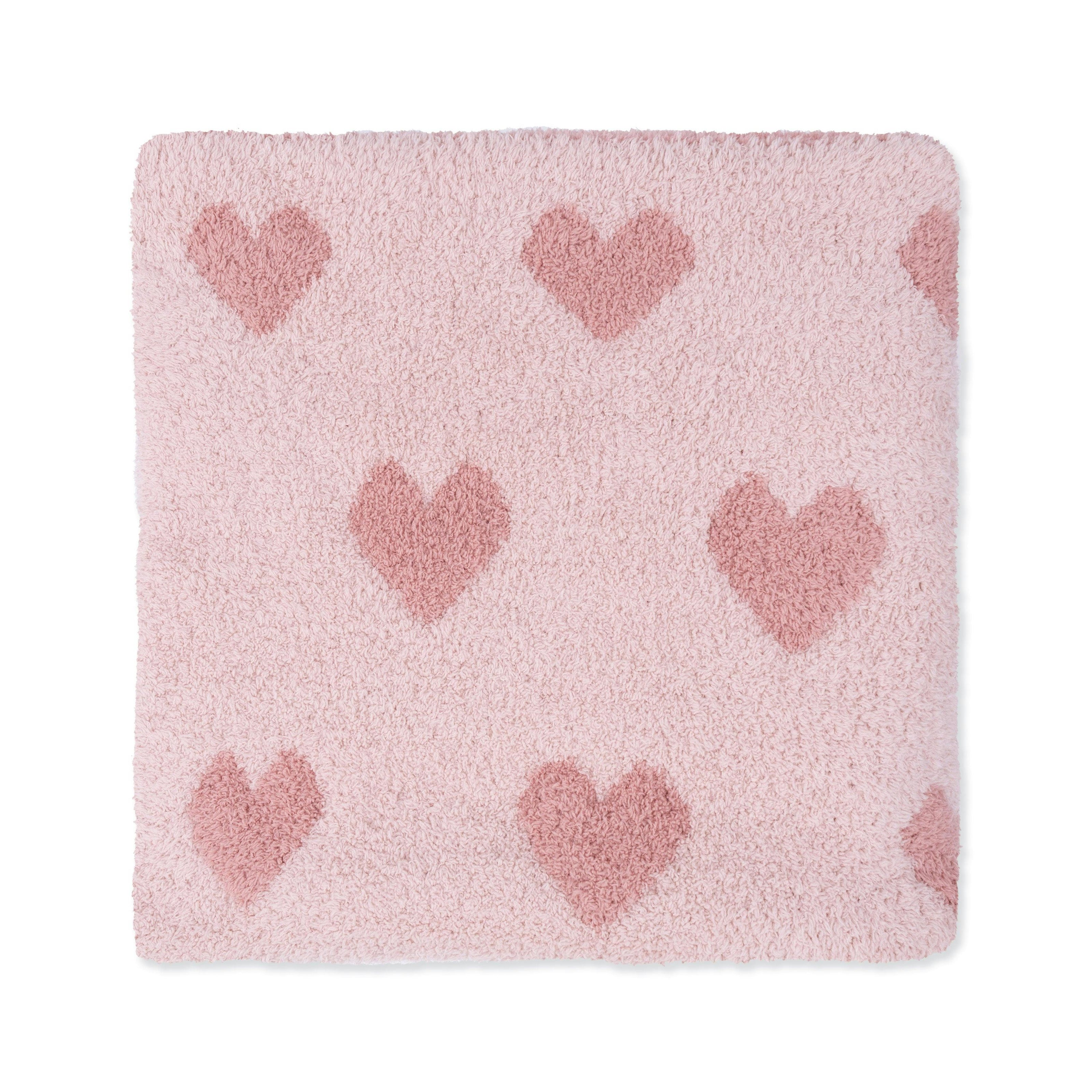 Blush and Rose Heart Blanket