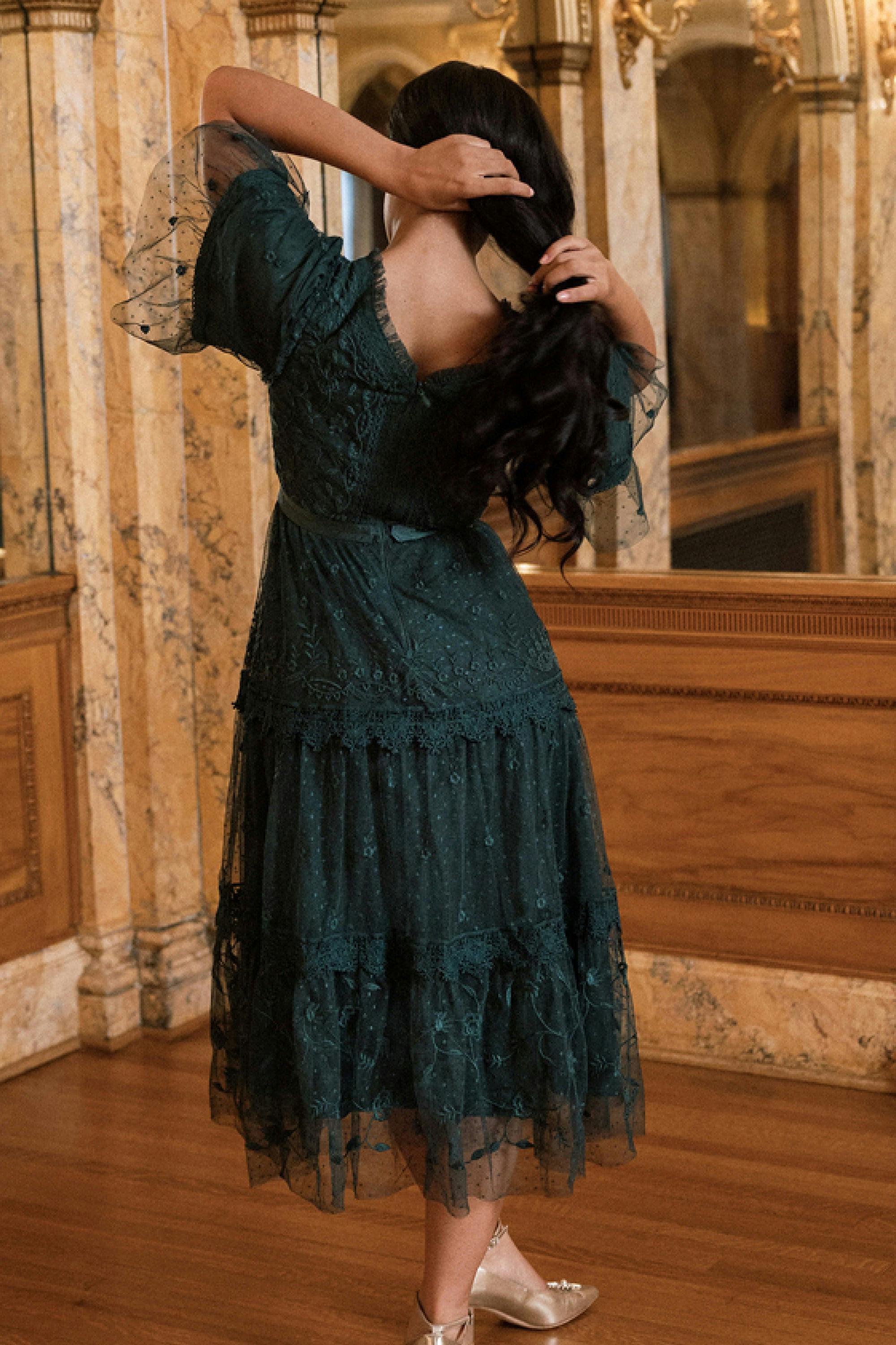 Jules Dress in Emerald
