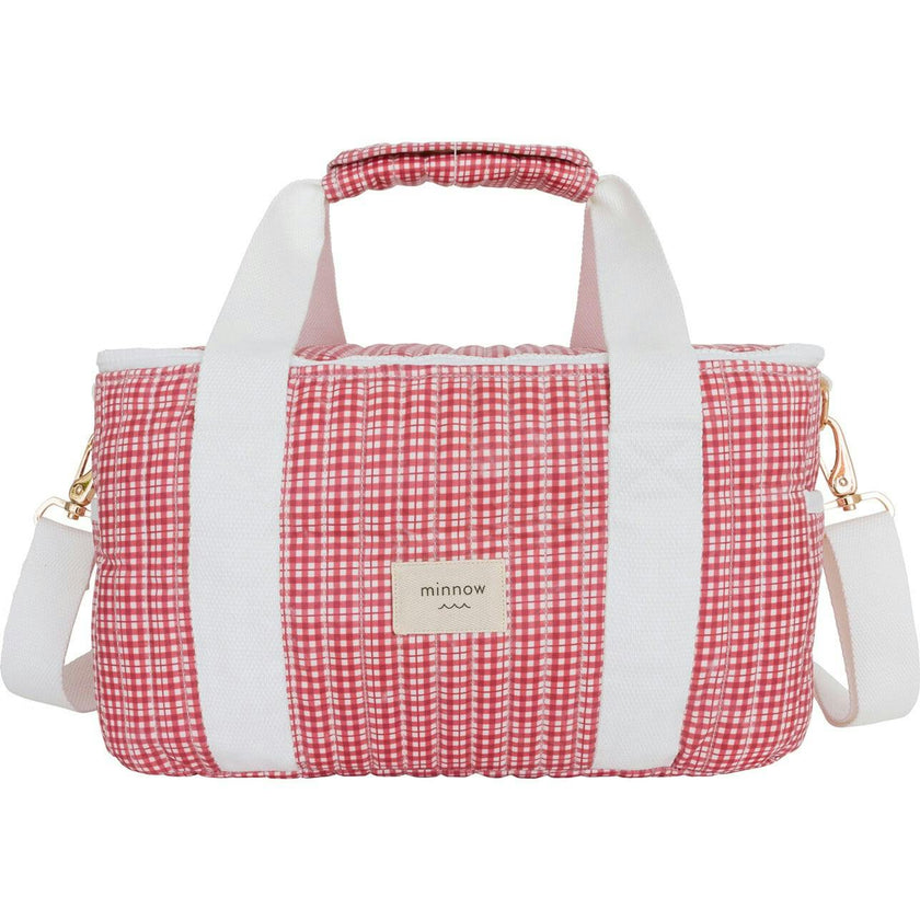 Poppy Gingham Coated Cooler Bag