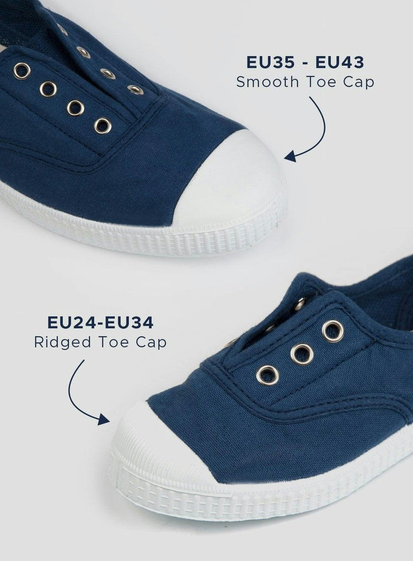 Hampton Canvas Plum Print Plimsolls in Silver