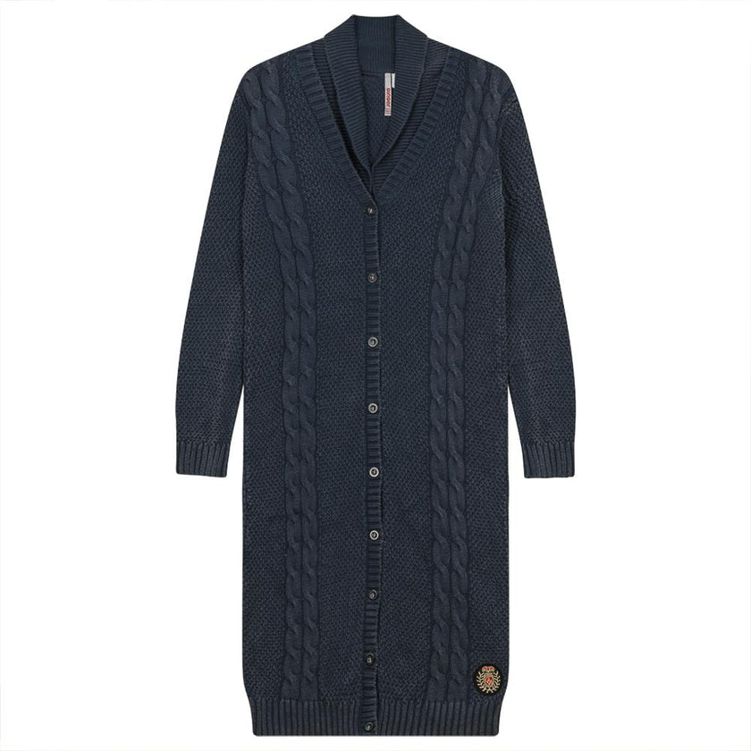 Cable Knit Long Cardigan