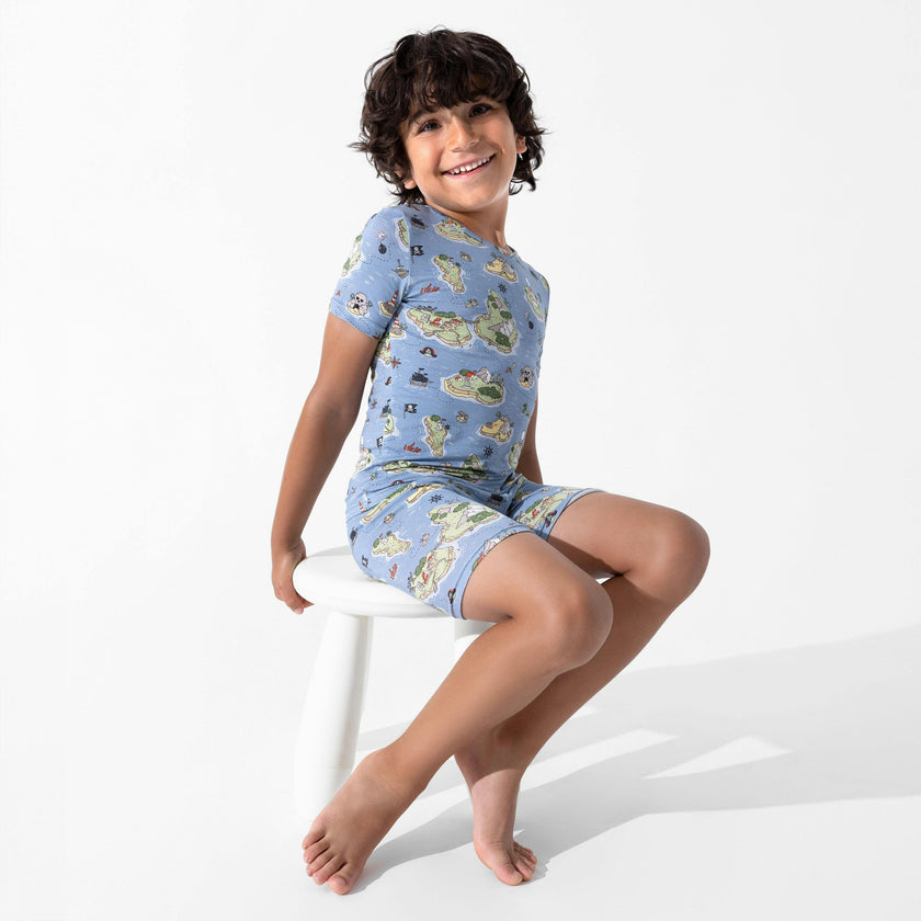 Pirate Cove Bamboo Kids Pajama Short Set