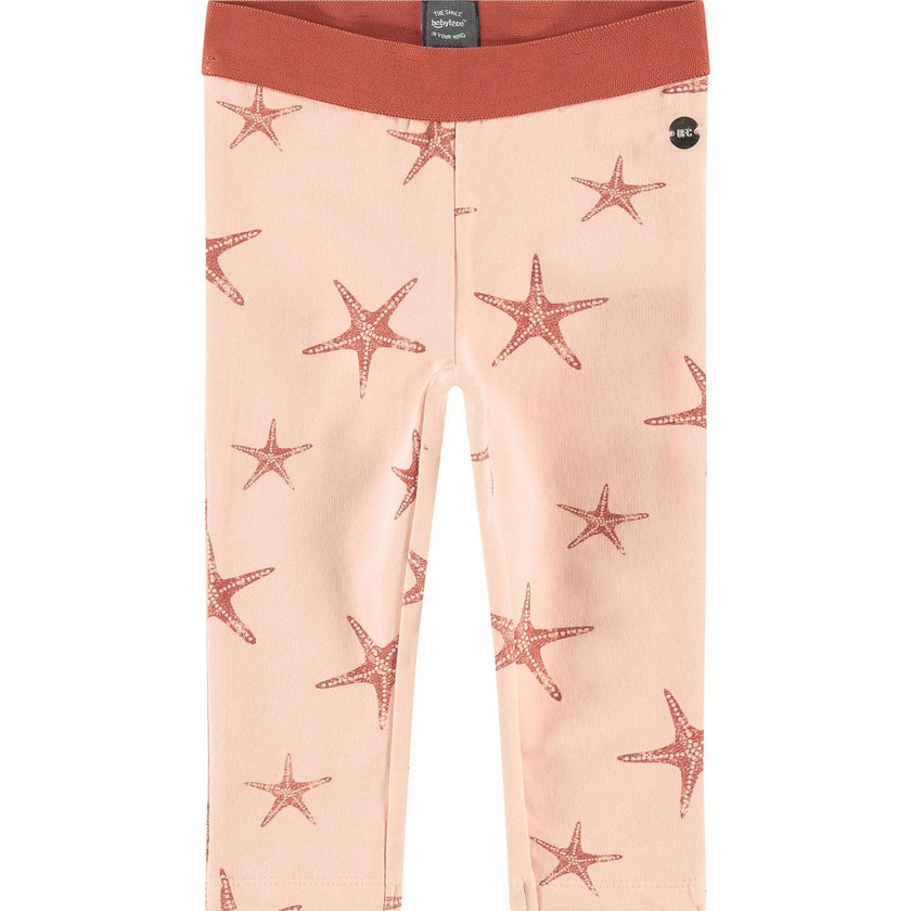 All-Over Graphic Print Contrast Waistband Leggings