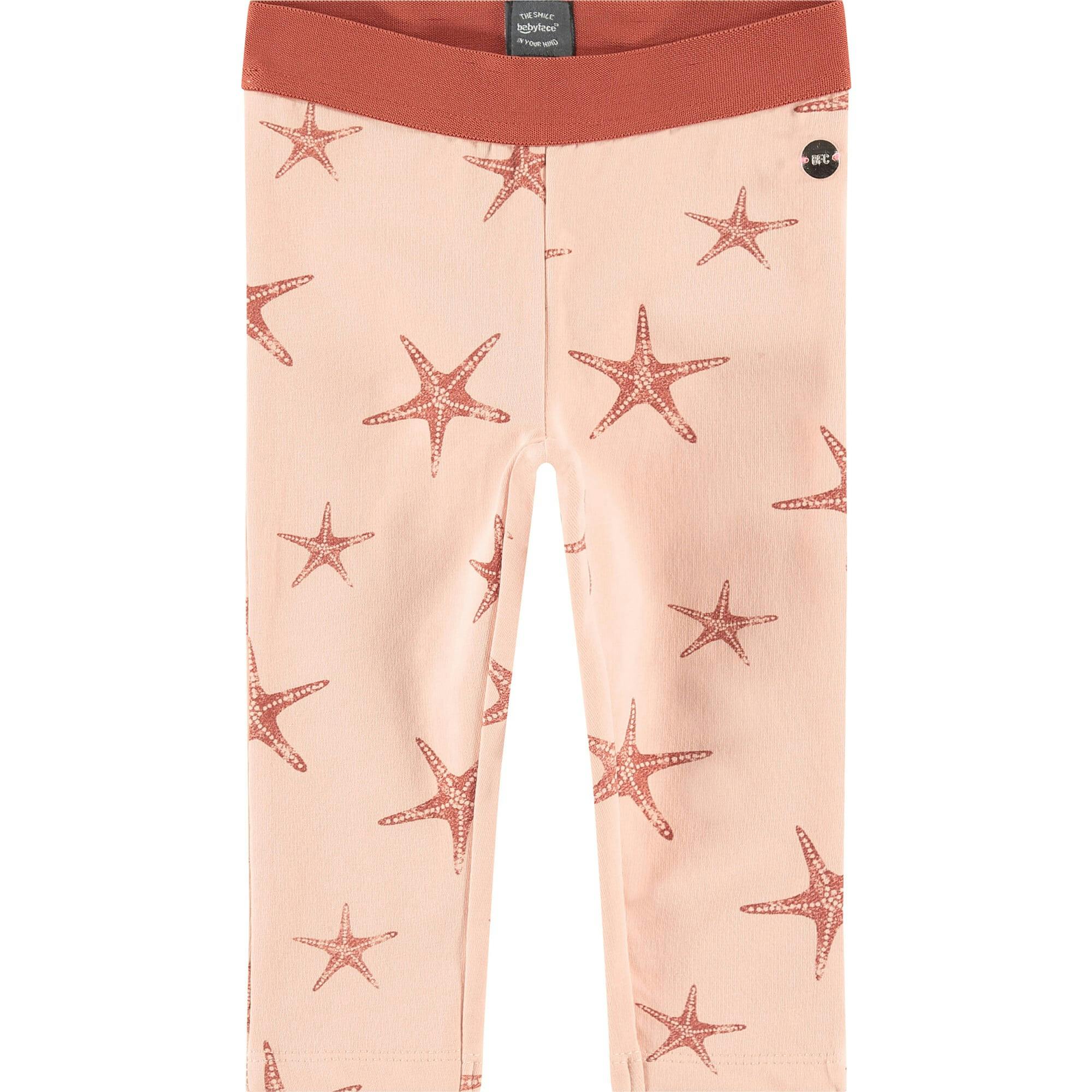 All-Over Graphic Print Contrast Waistband Leggings