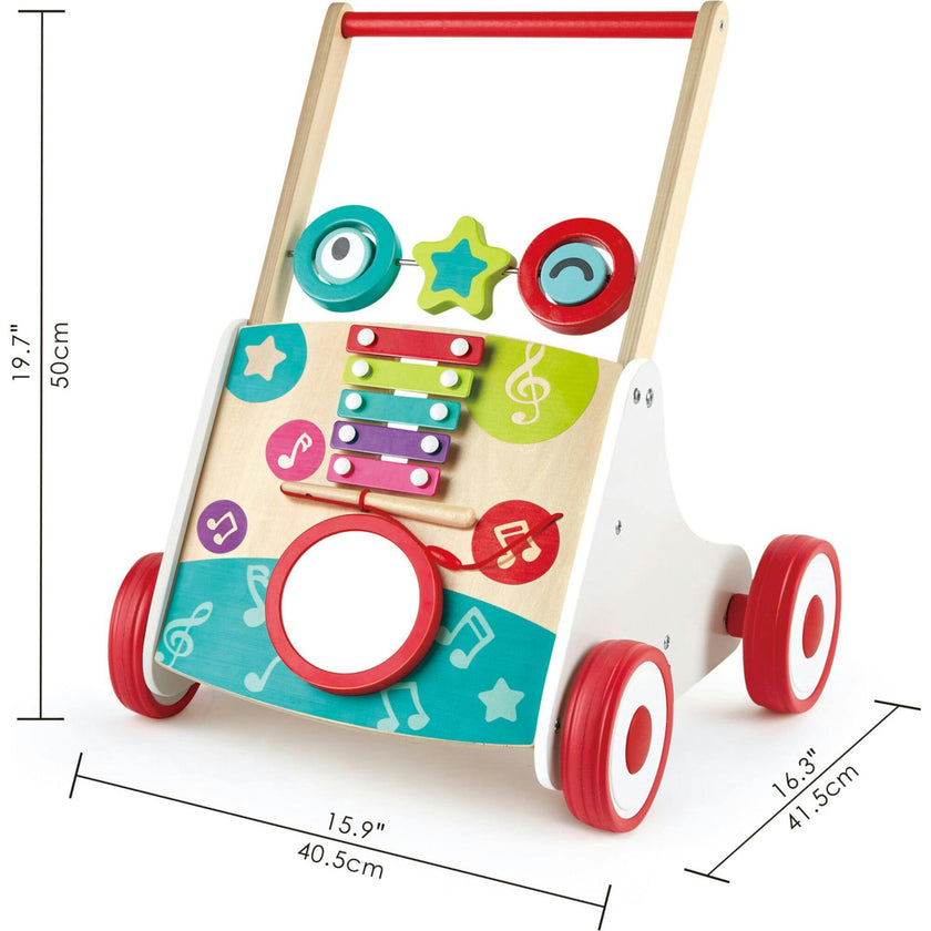 My First Musical Walker Wooden Push & Pull Learning Toy