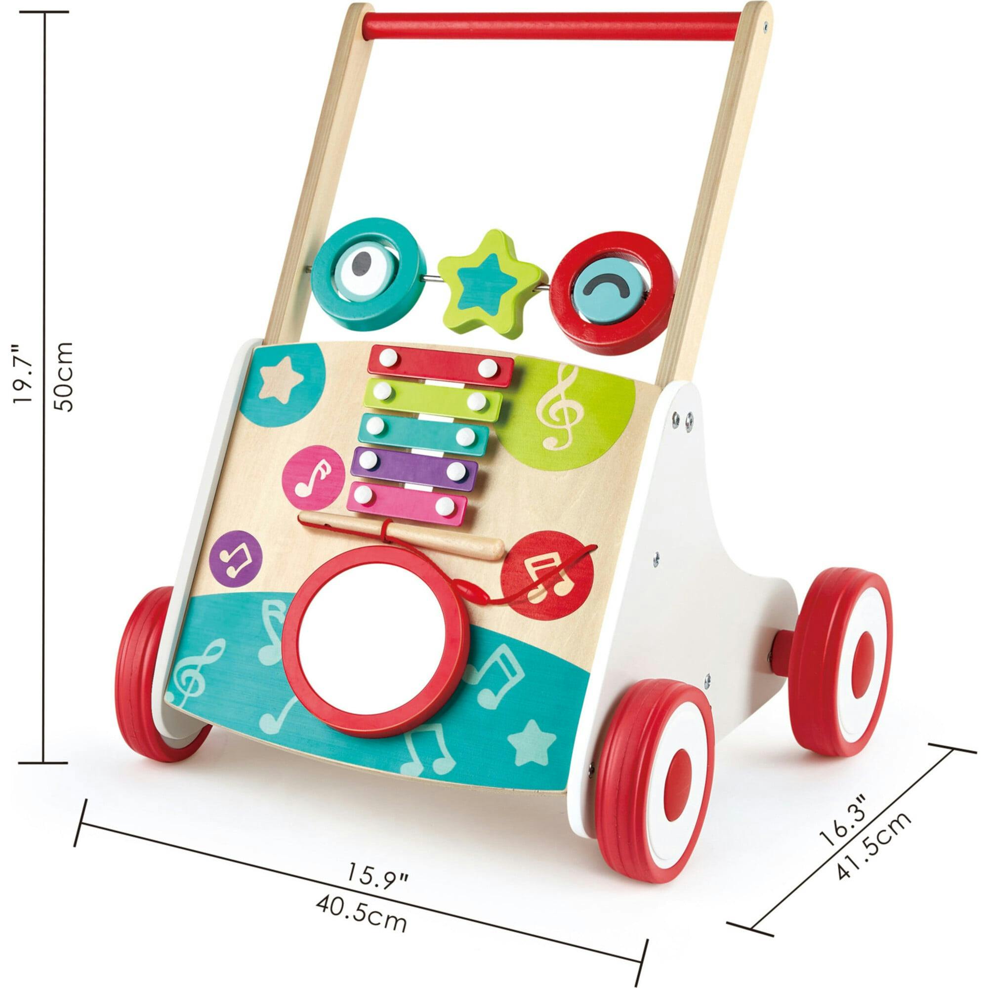 My First Musical Walker Wooden Push & Pull Learning Toy