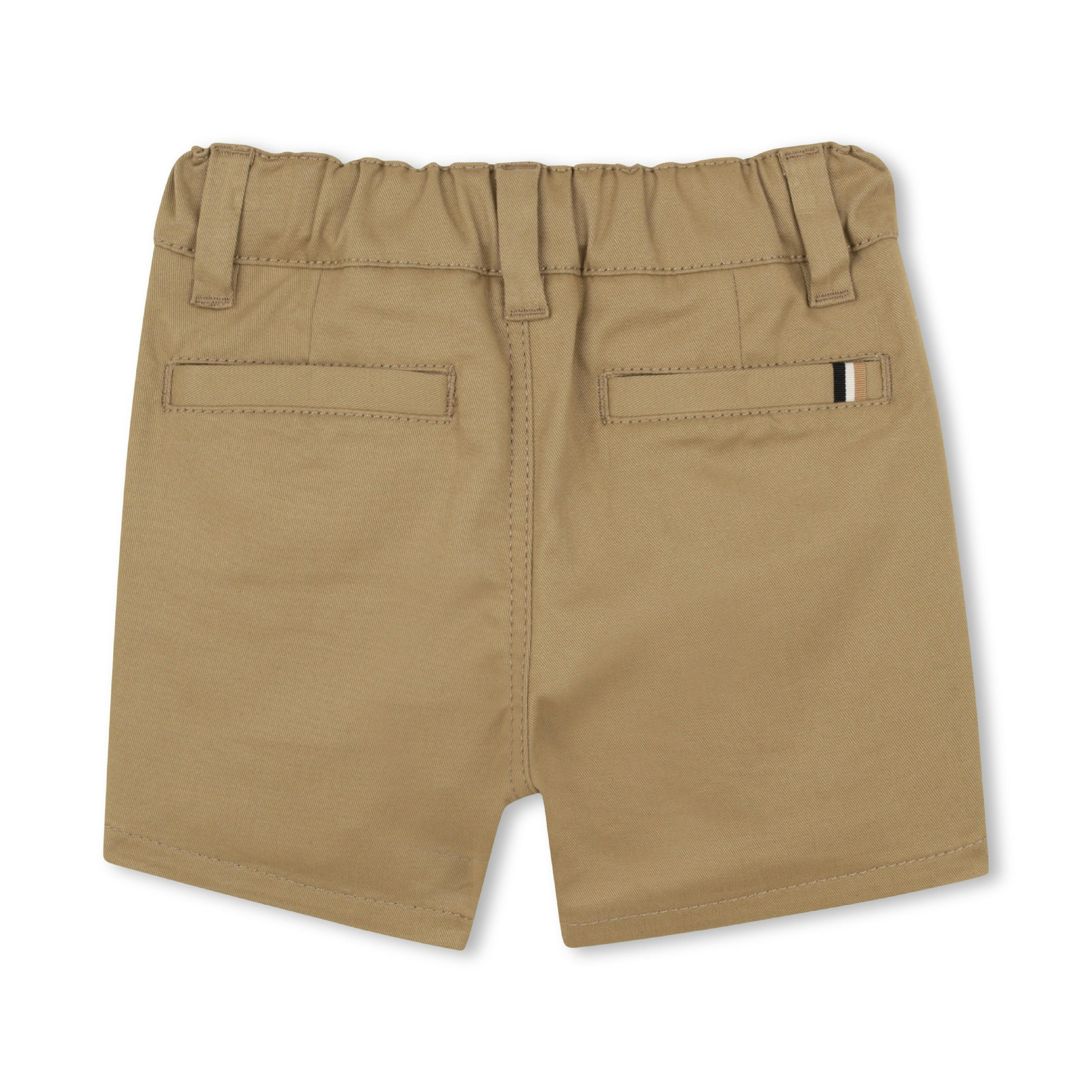 Beige Twill Shorts
