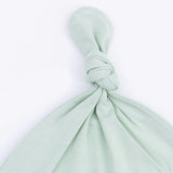 Solid Cameo Green - Knotted Gown and Hat