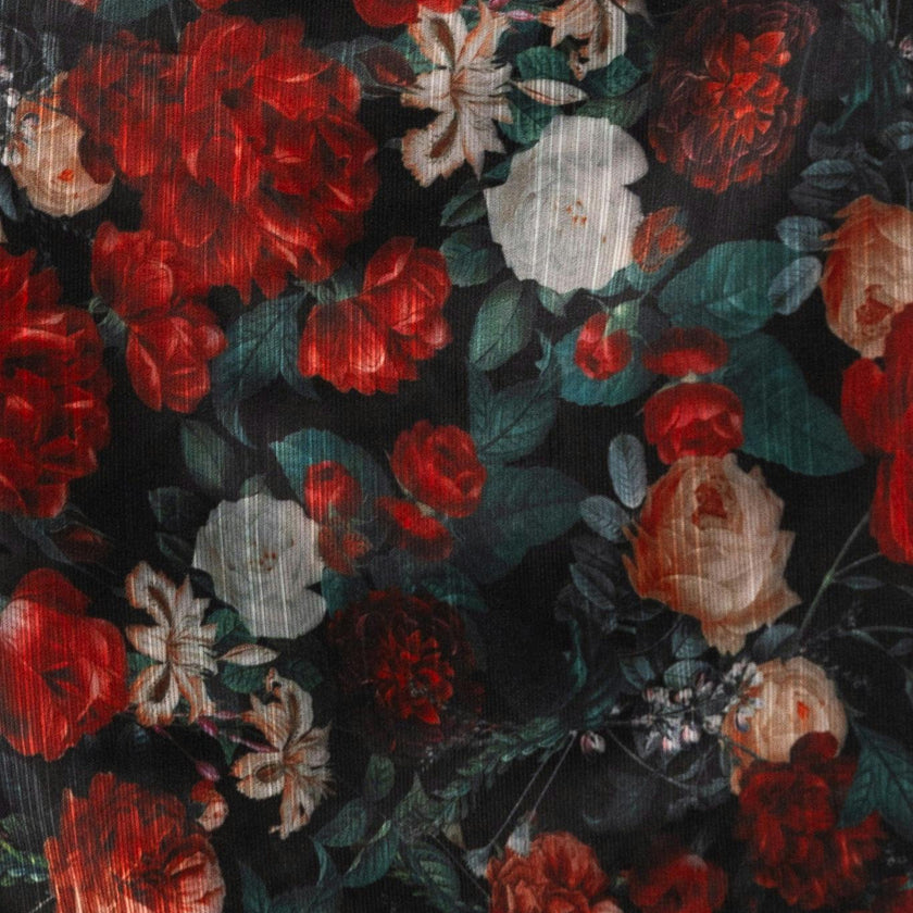 Vanessa Skirt in Midnight Roses