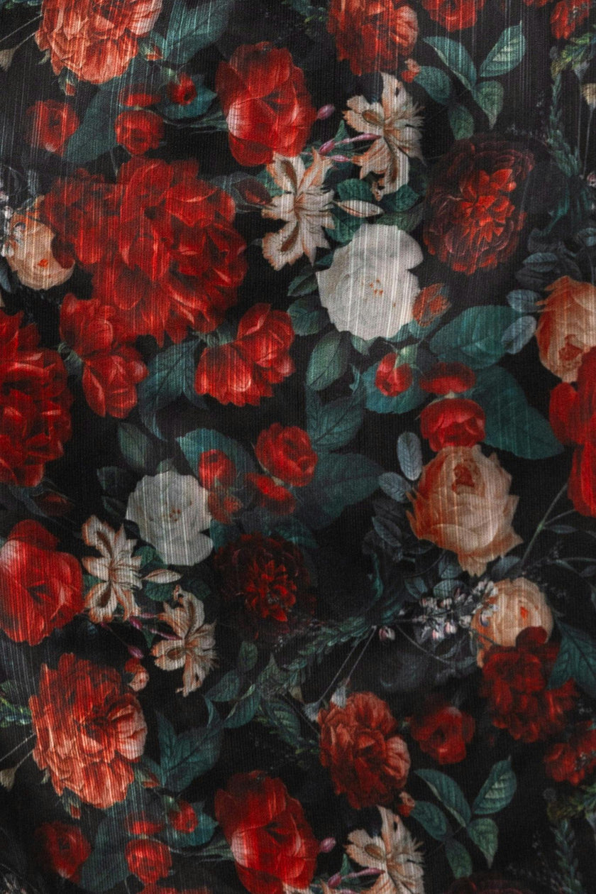 Vanessa Skirt in Midnight Roses