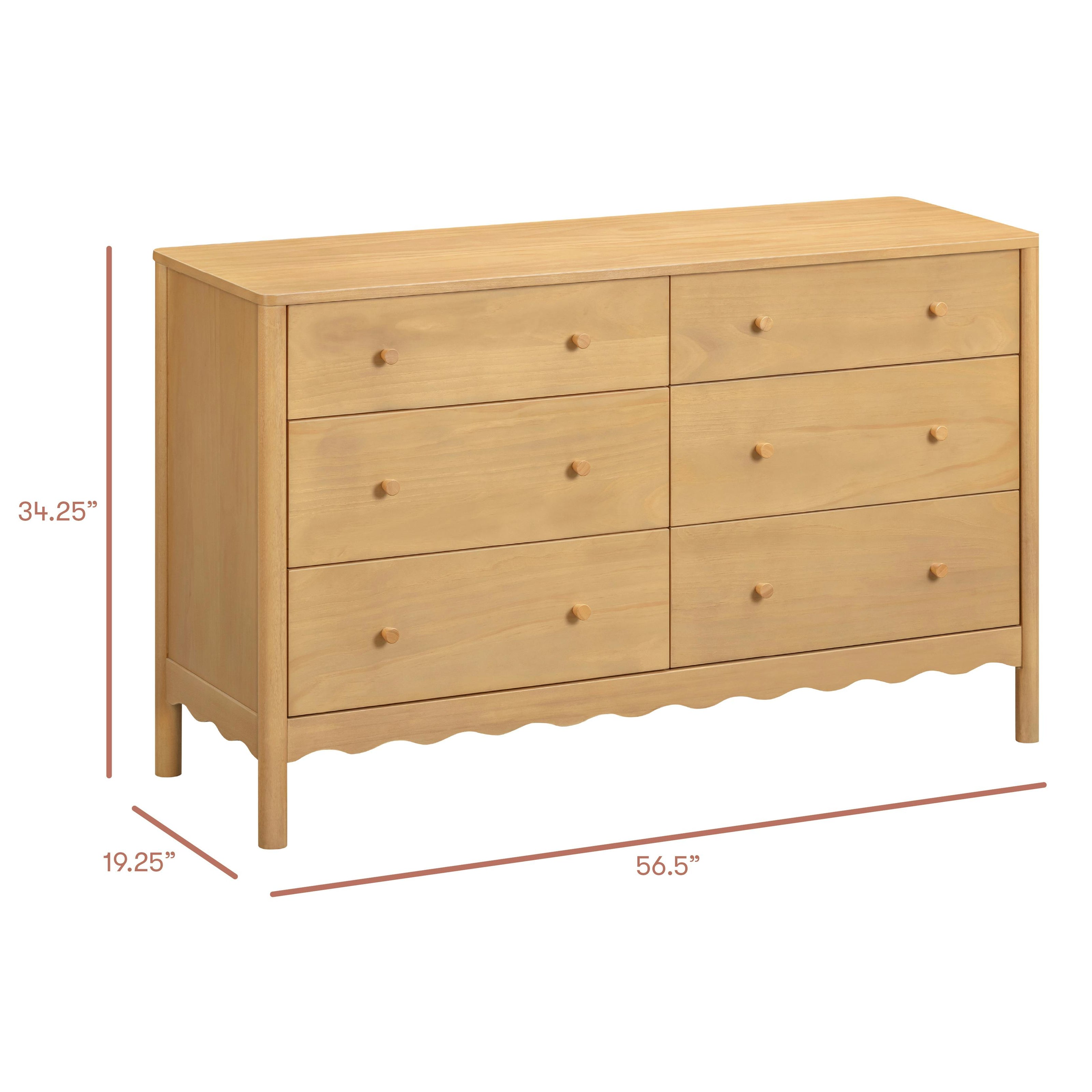 Swell 6-Drawer Wide Assembled Dresser (56
