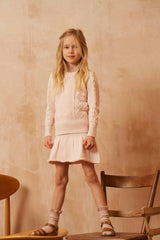 Cable Popcorn Jumper | Blush