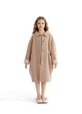 Champagne Wool Coat with Peter Pan Collar