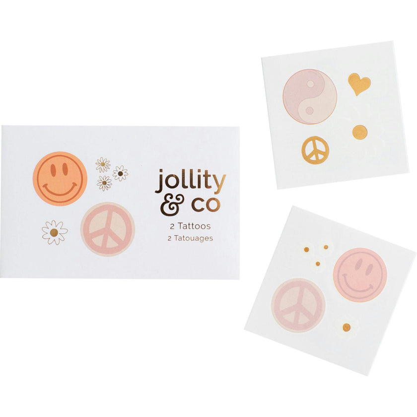 Peace & Love Temporary Tattoos