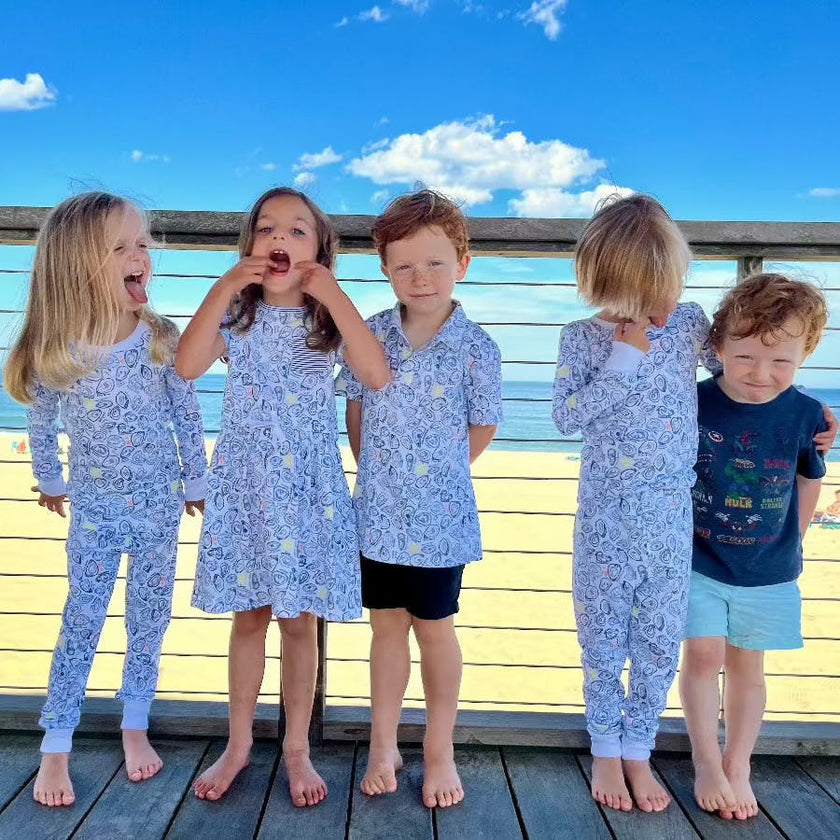 Oysters Two Piece Kids Pajamas