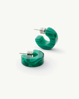 Muse Hoops in Malachite