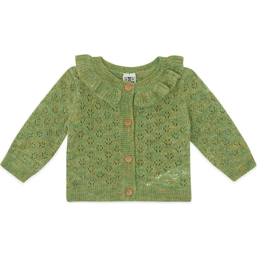 BONTON Corolle Baby Cardigan - Prairie Green