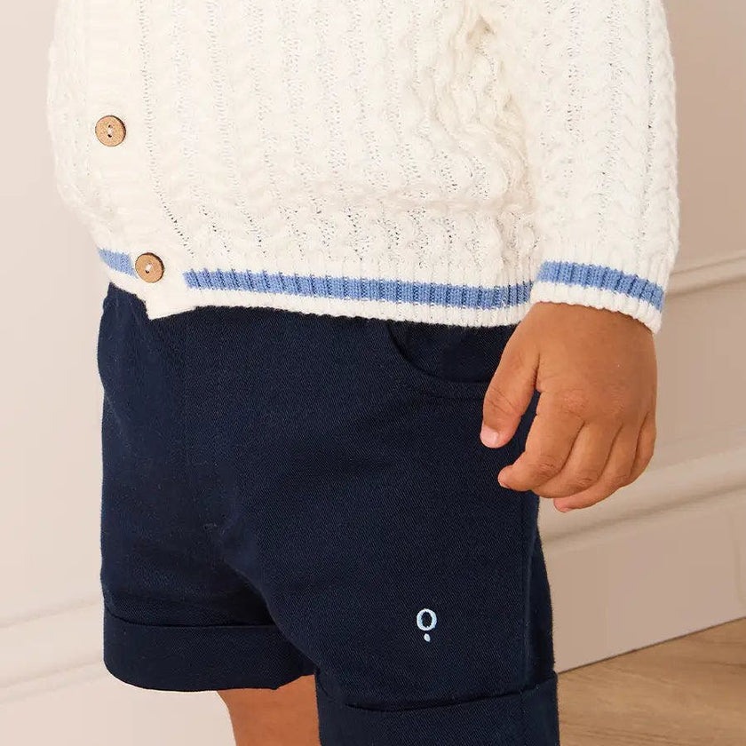 Insignia Elasticated Waist Turn-up Shorts in Navy (12mths-4yrs)