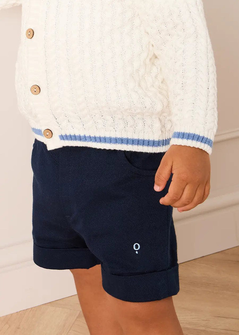 Insignia Elasticated Waist Turn-up Shorts in Navy (12mths-4yrs)