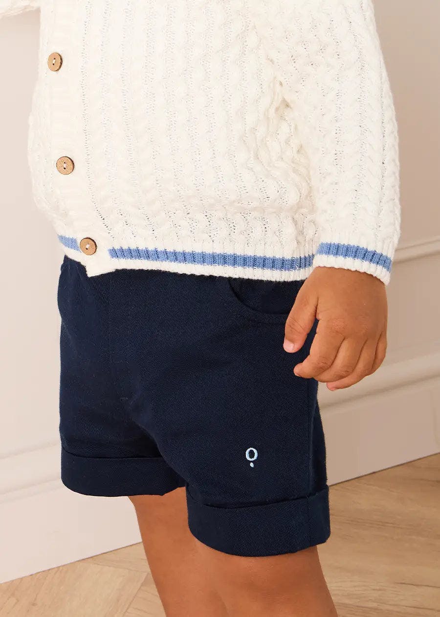 Insignia Elasticated Waist Turn-up Shorts in Navy (12mths-4yrs)