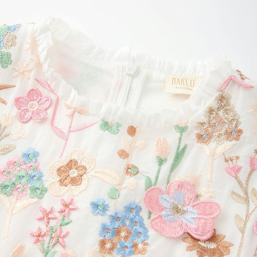 Everly Embroidered Maxi Dress