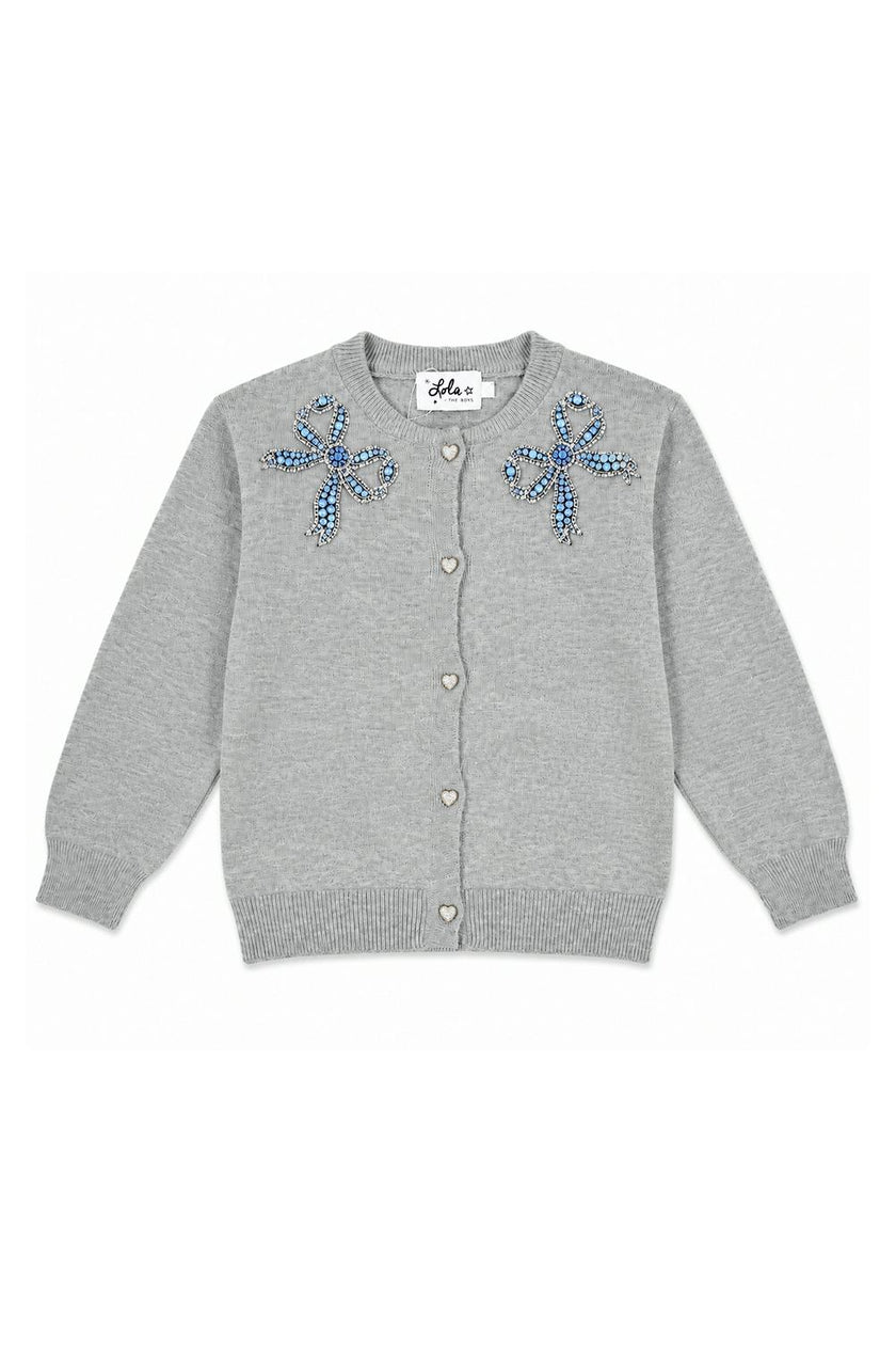 Blue Gems Bow Cardigan – Teen/Women