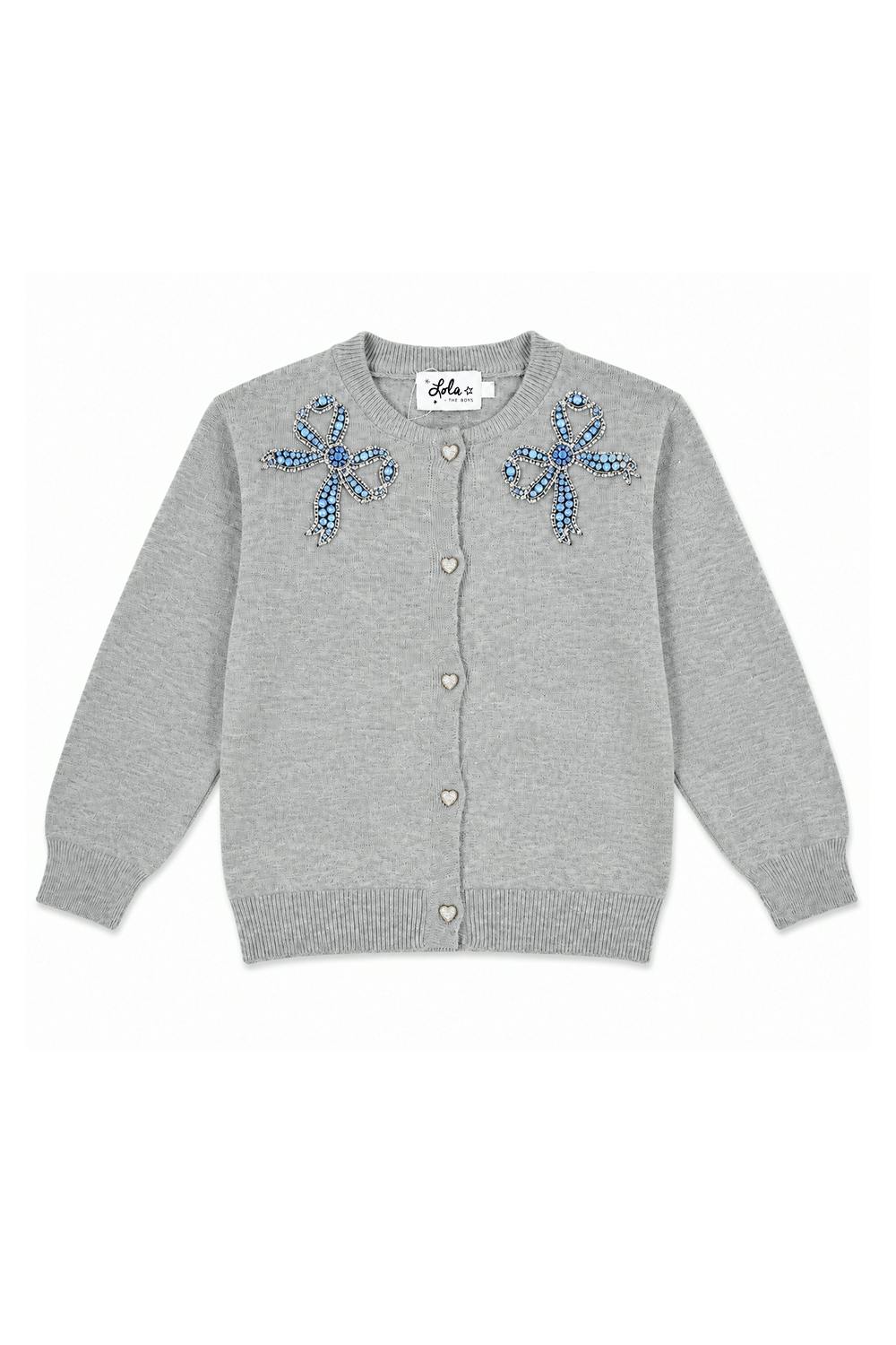 Blue Gems Bow Cardigan – Teen/Women
