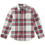 Flannel Button Up Shirt, Multi