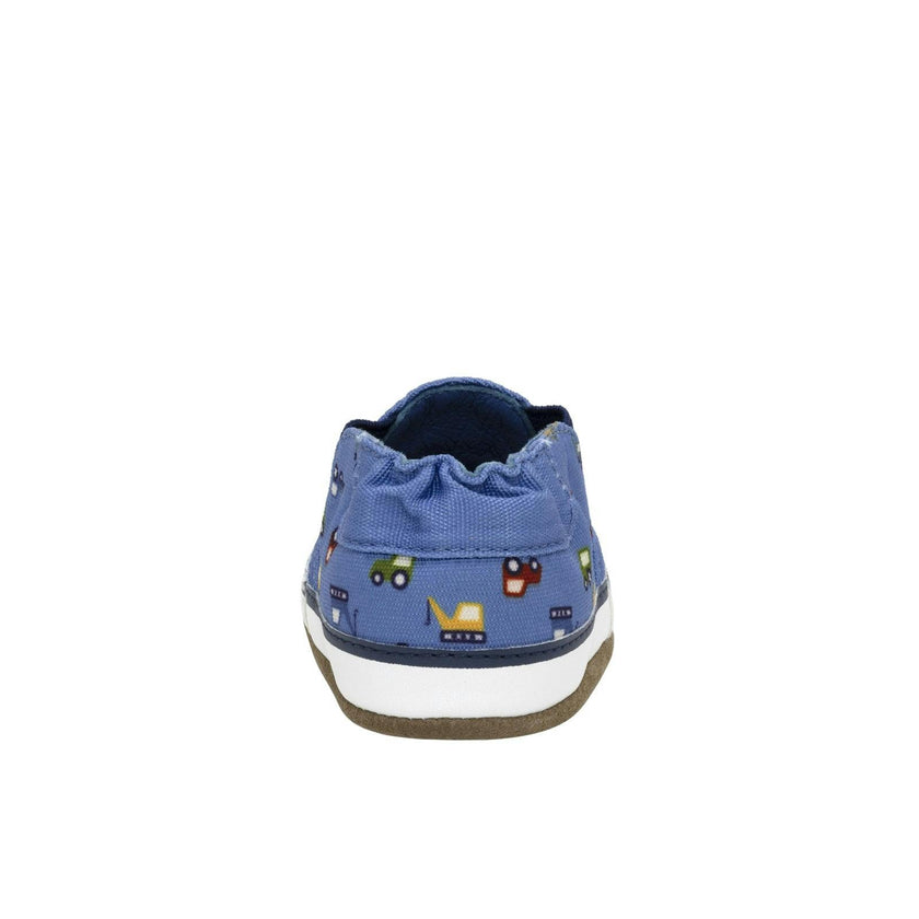 I Love Trucks Med Blue Soft Sole