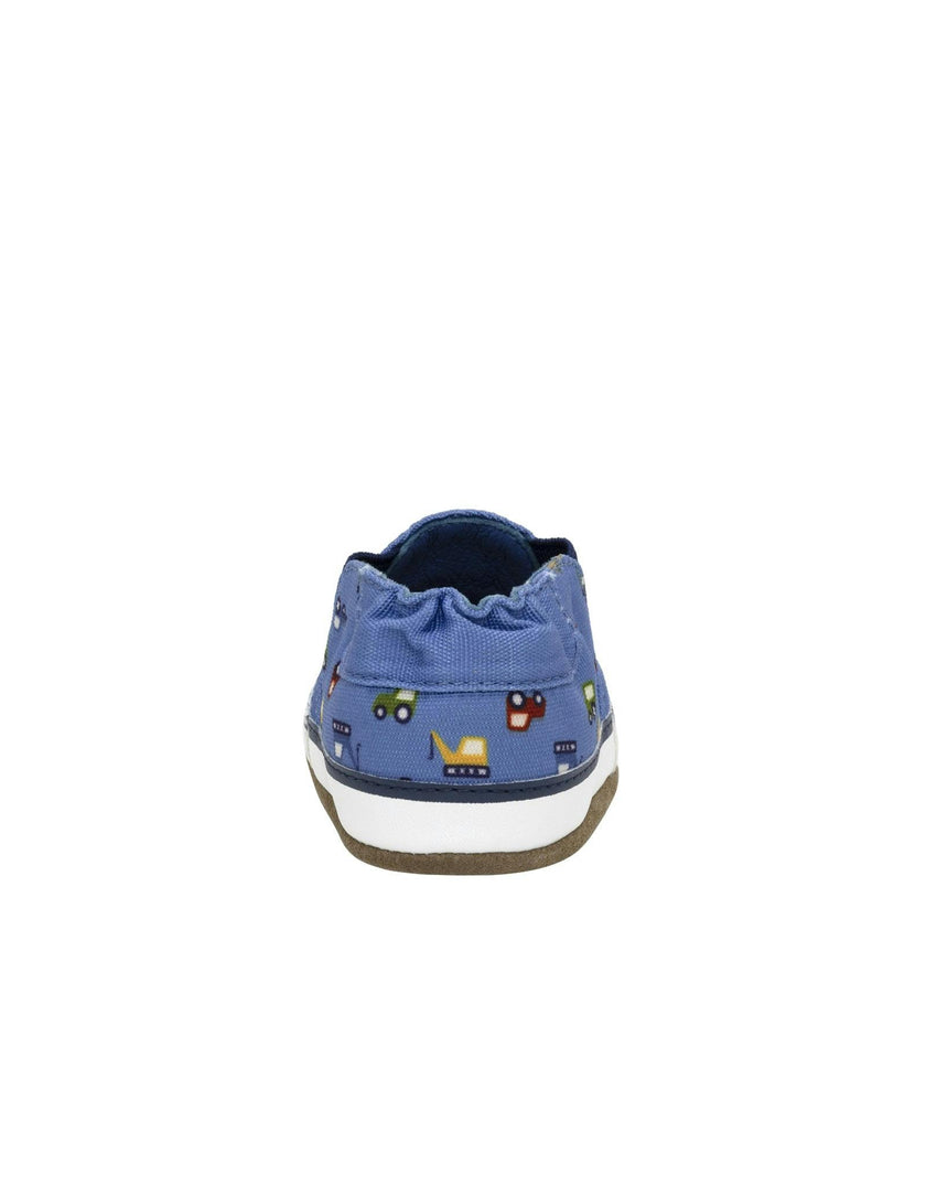 I Love Trucks Med Blue Soft Sole