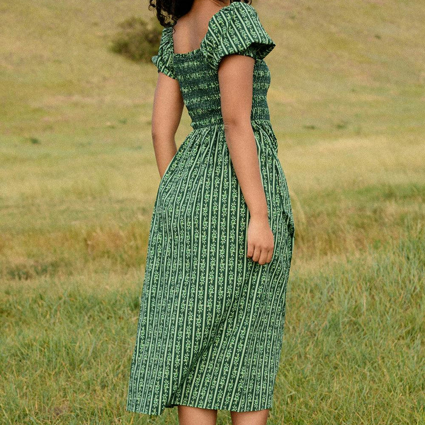 Sunday Best Dress in Pine Felicity Floral