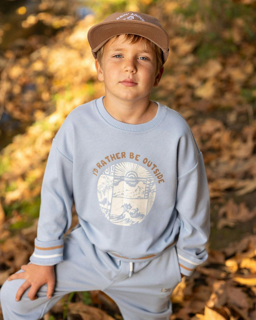 Ryder Outside Sweatshirt - Celestial Blue French Terry
