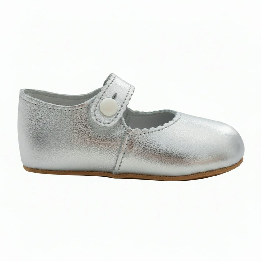 Emma Pre-Walker Baby Girl Shoes - Silver