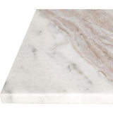 Cecil 18.5" Contemporary Natural Marble Handmade T-Shaped End Table
