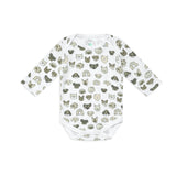 Mini Woof Squad Grey Long sleeve Bodysuit