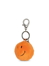 Smiley Keychain ECO Fuzzy Orange - 2"