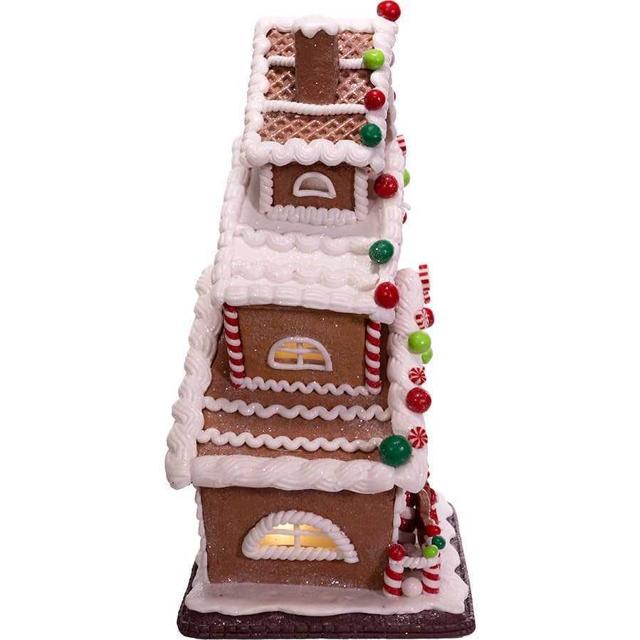 13-Inch Gingerbread Cookie 3-Layered LED House