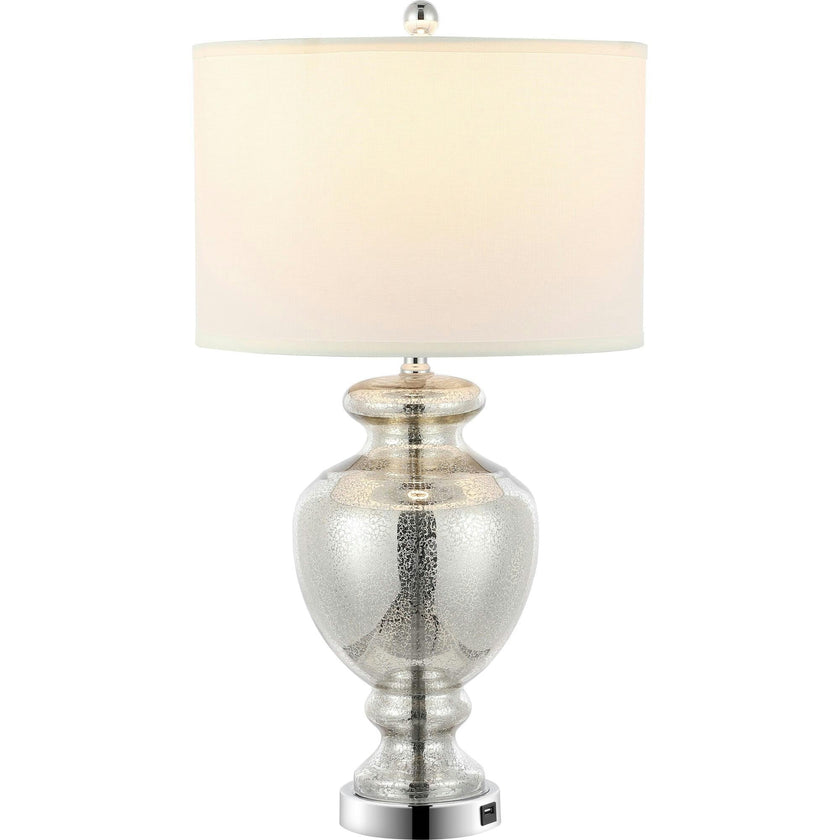 Morocco Mercury Glass Table Lamps With USB Port