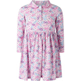 Floral Check Jersey Dress